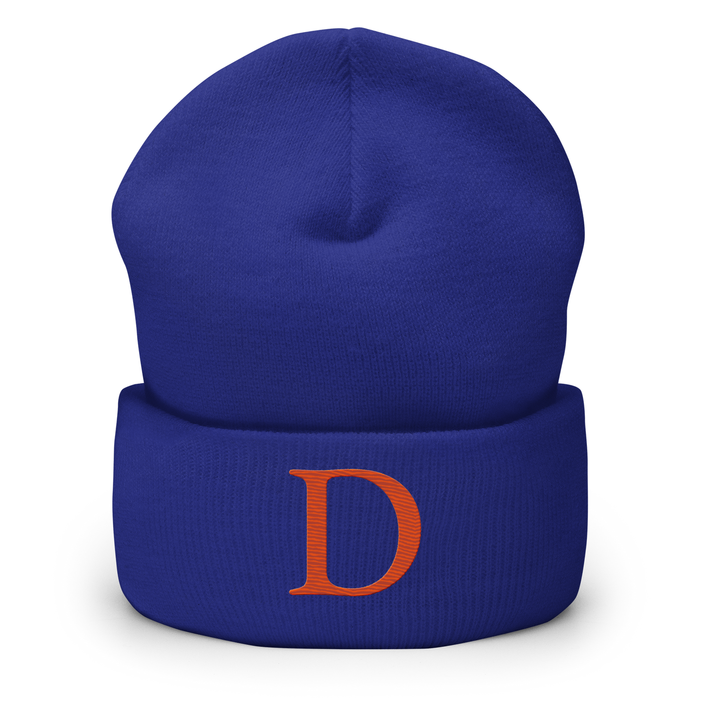 Detroit 'Old French D' Cuffed Beanie (Orange)