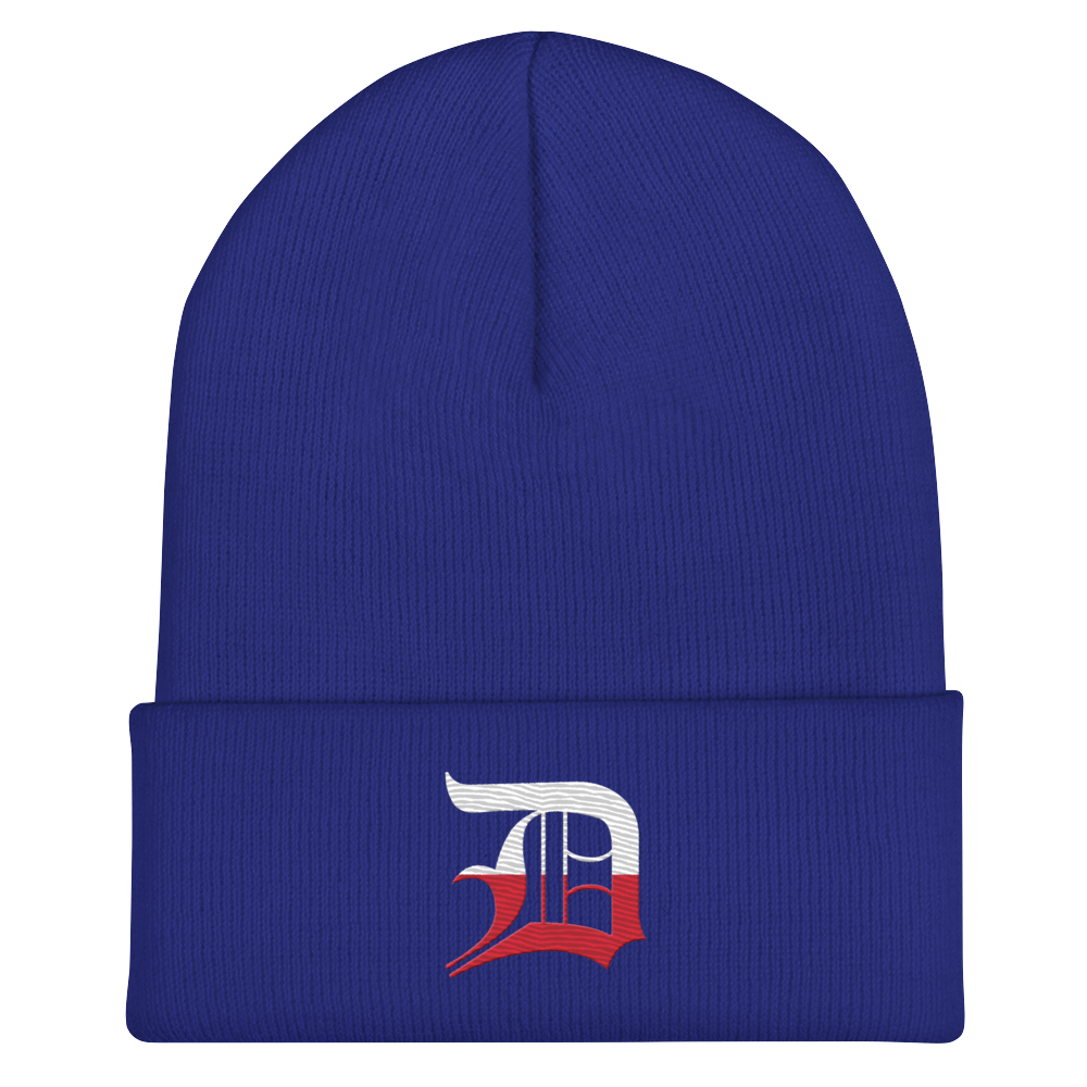 Detroit 'Old English D' Cuffed Beanie (Polish Edition)