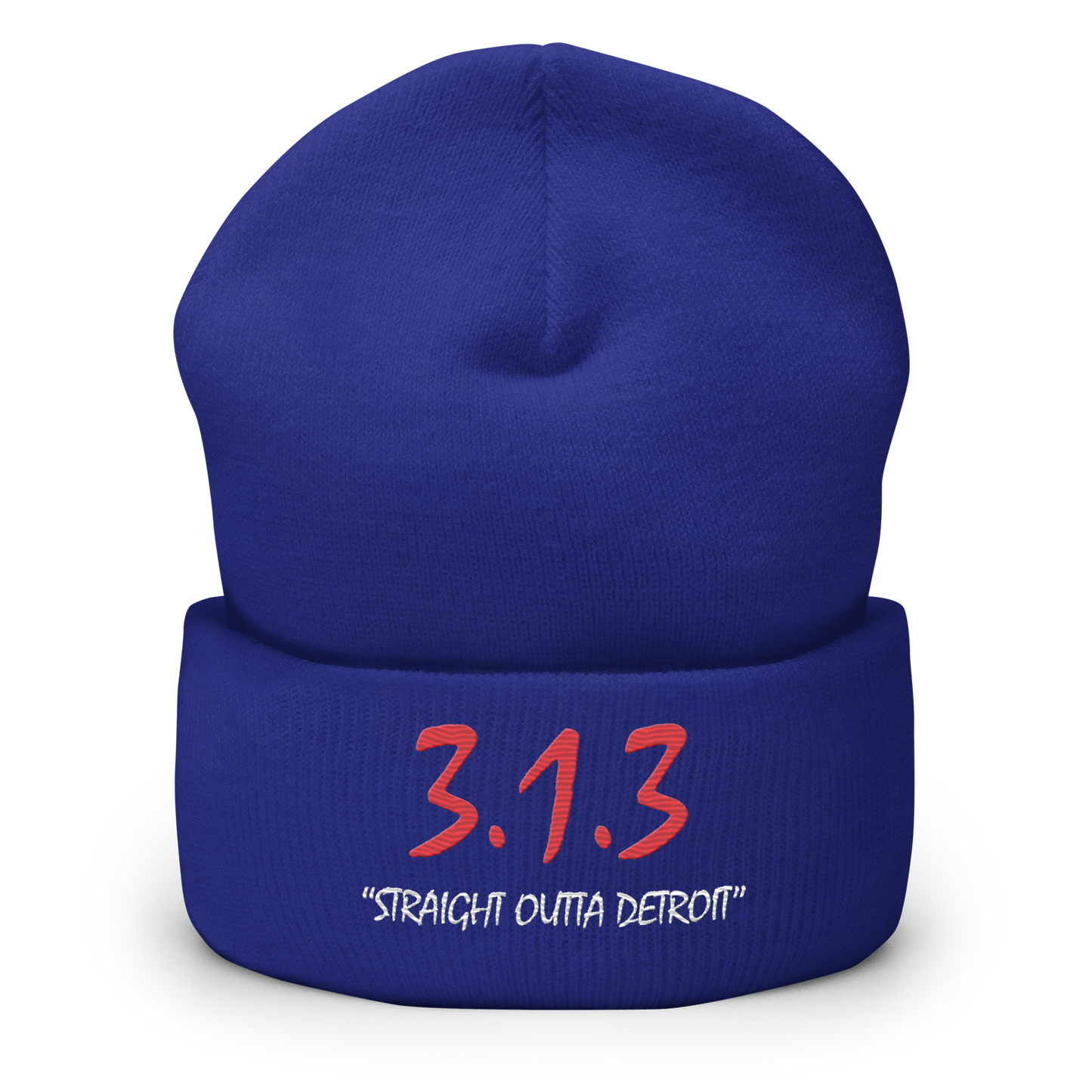 '313 Straight Outta Detroit' Cuffed Beanie