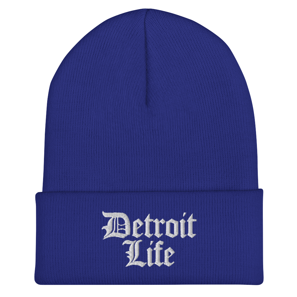 'Detroit Life' Cuffed Beanie