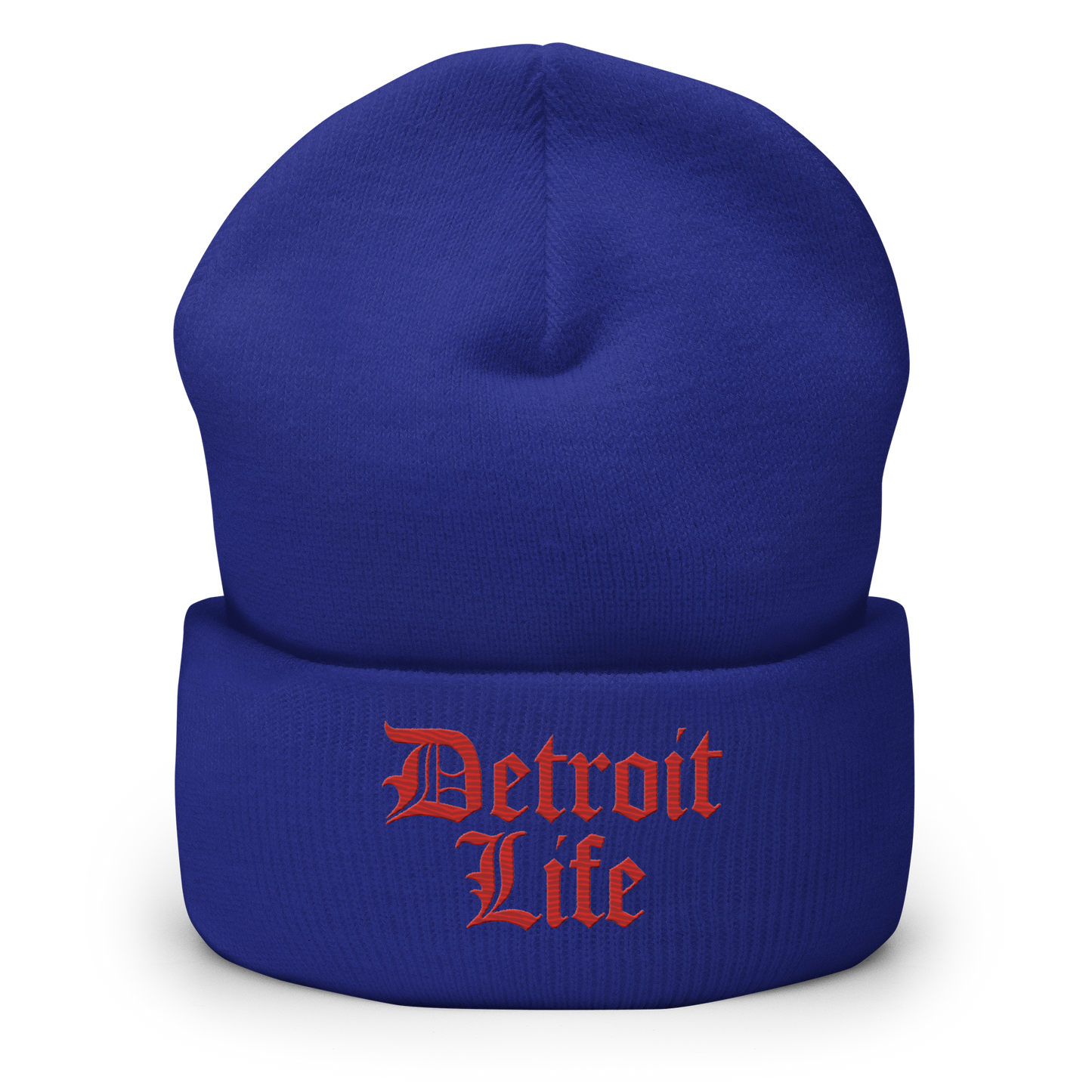 'Detroit Life' Cuffed Beanie | Aliform Red