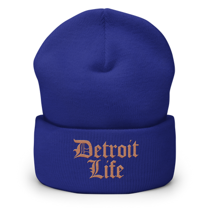 'Detroit Life' Cuffed Beanie | Copper