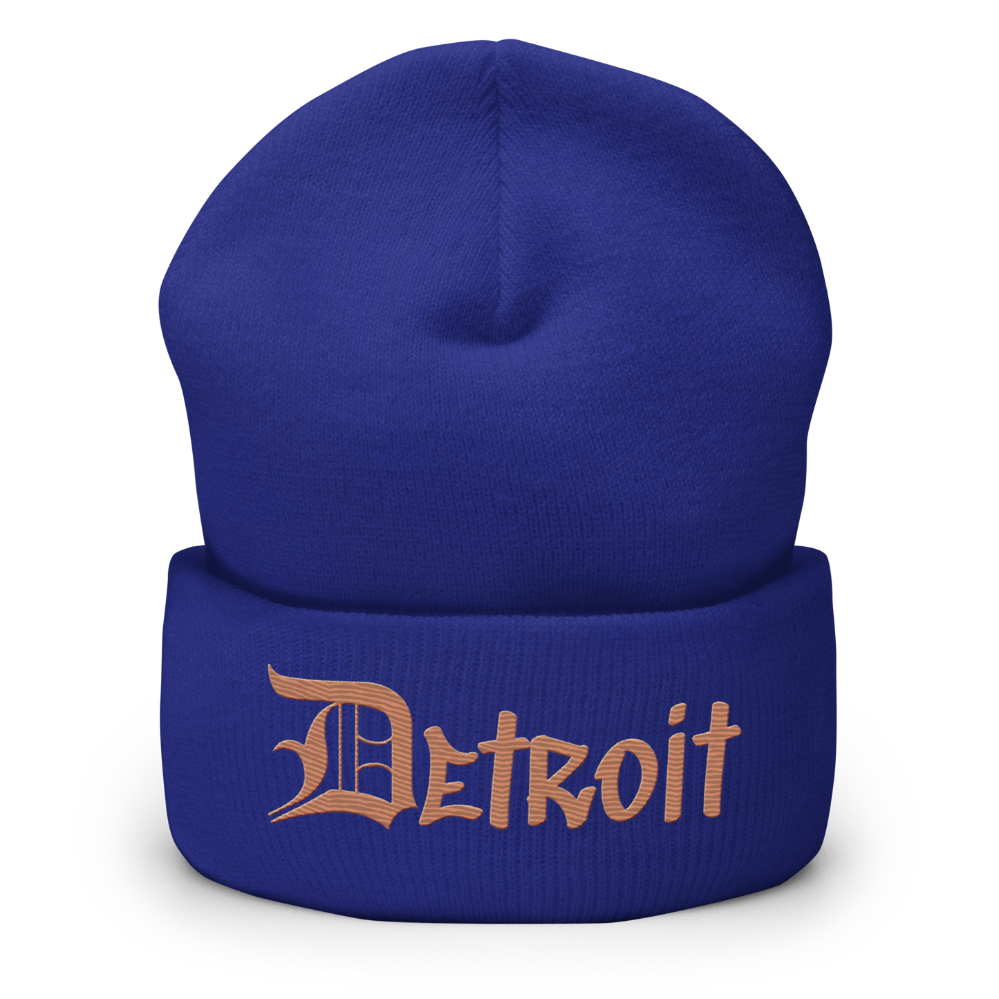 'Detroit' Cuffed Beanie (OED Tag Font) | Copper