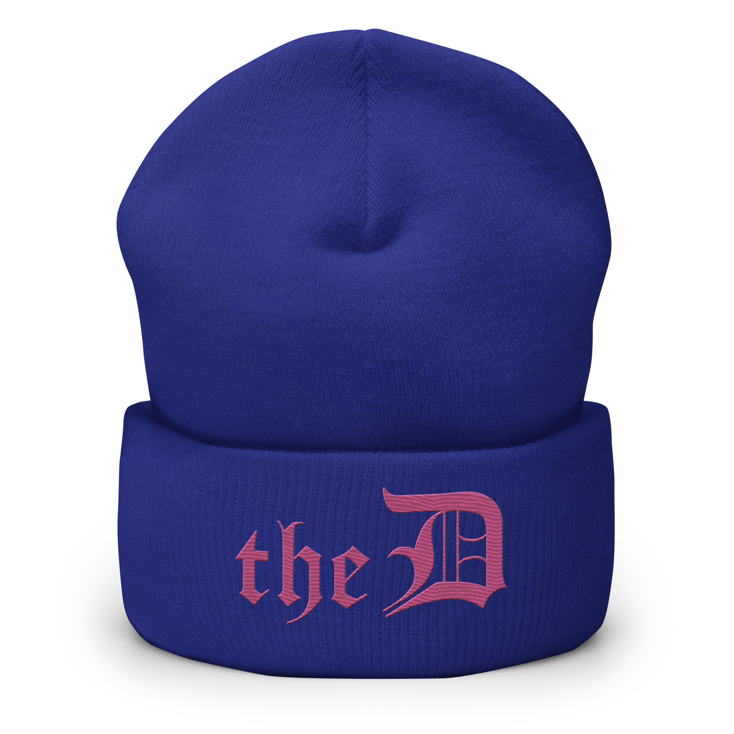 Detroit 'The D' Cuffed Beanie | Apple Blossom Pink