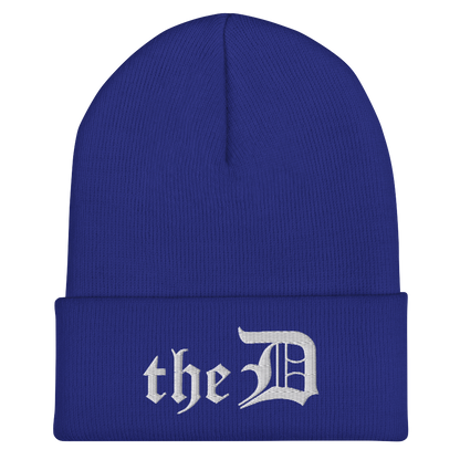 Detroit 'The D' Cuffed Beanie