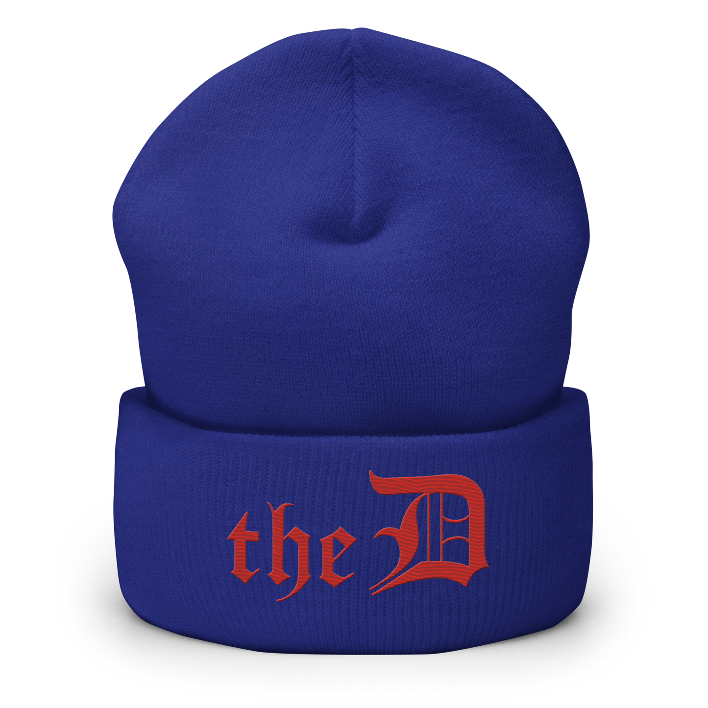 Detroit 'The D' Cuffed Beanie | Aliform Red