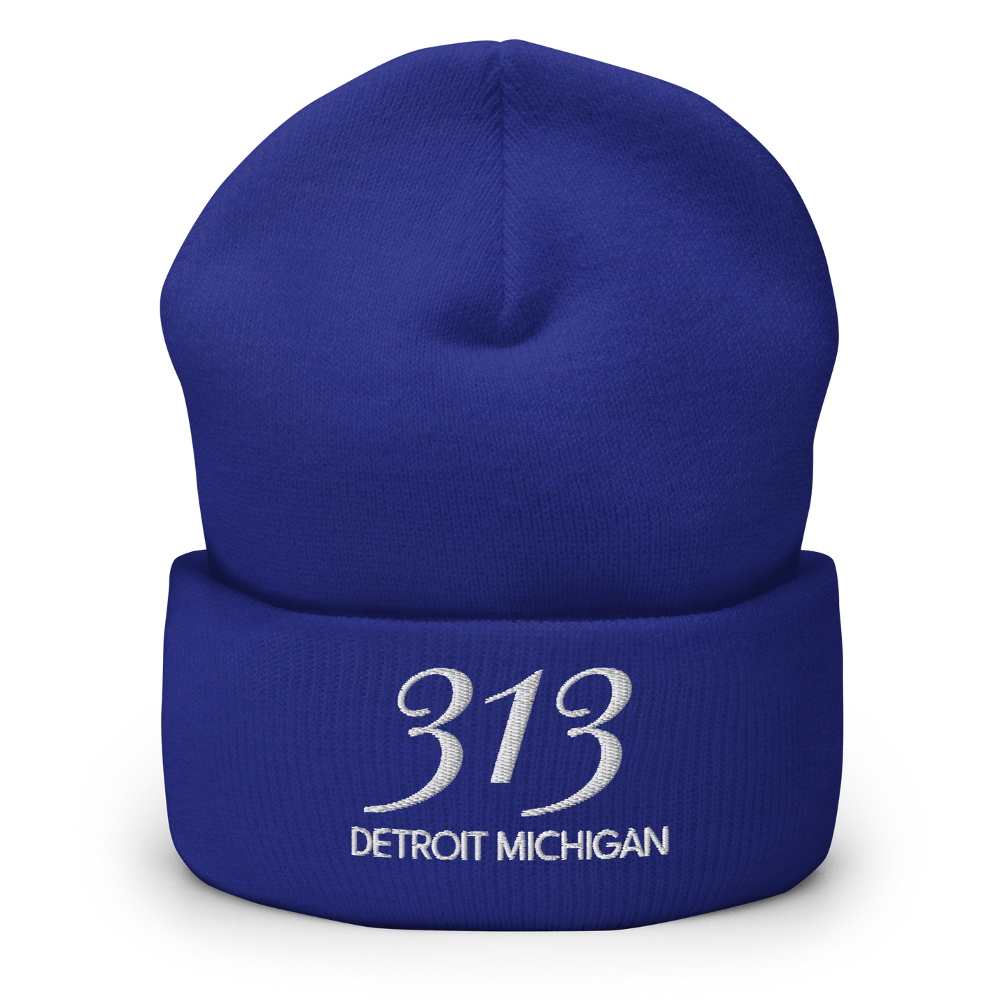 '313 Detroit Michigan' Cuffed Beanie