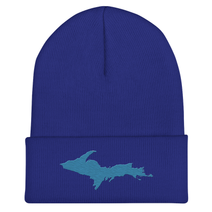 Upper Peninsula Cuffed Beanie | Traverse Blue