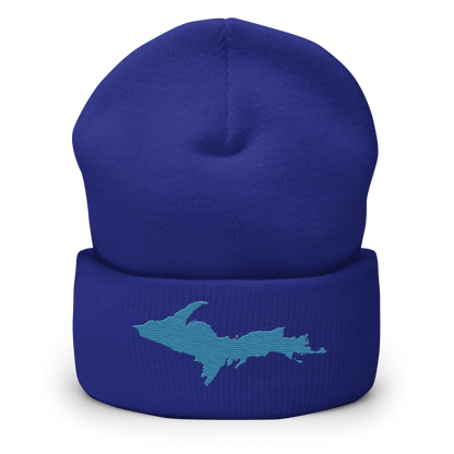 Upper Peninsula Cuffed Beanie | Traverse Blue