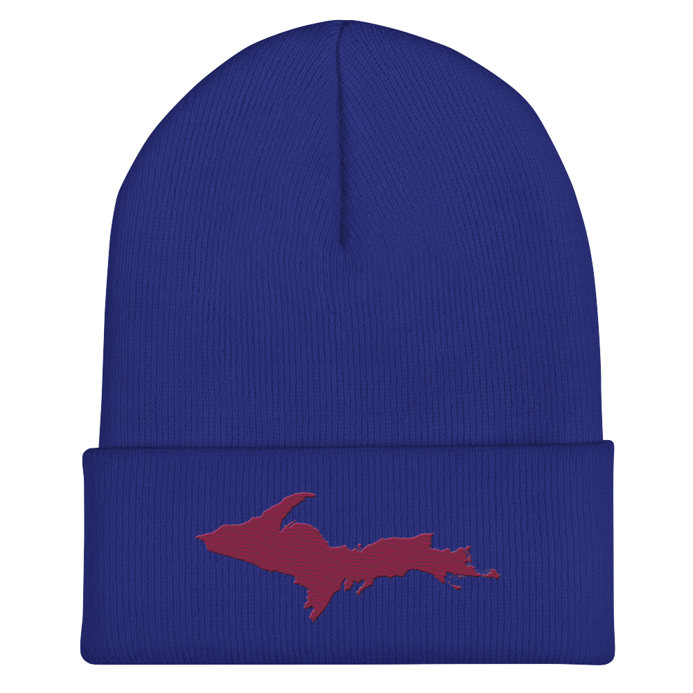 Upper Peninsula Cuffed Beanie | Ruby Red