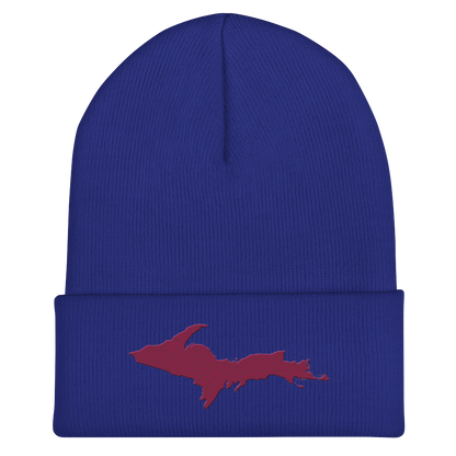 Upper Peninsula Cuffed Beanie | Ruby Red