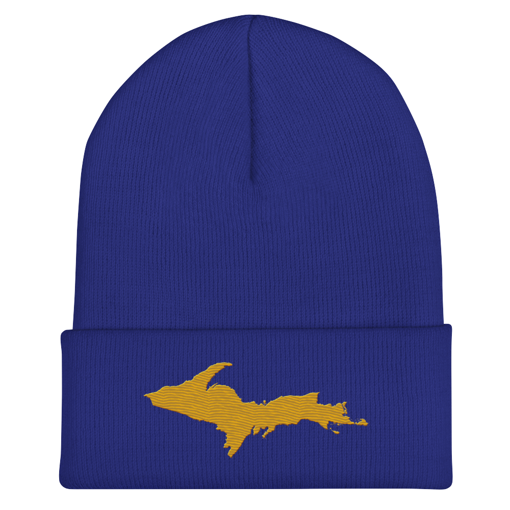 Upper Peninsula Cuffed Beanie | Gold