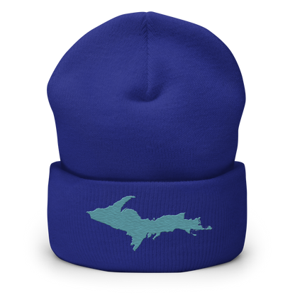 Upper Peninsula Cuffed Beanie | Huron Blue