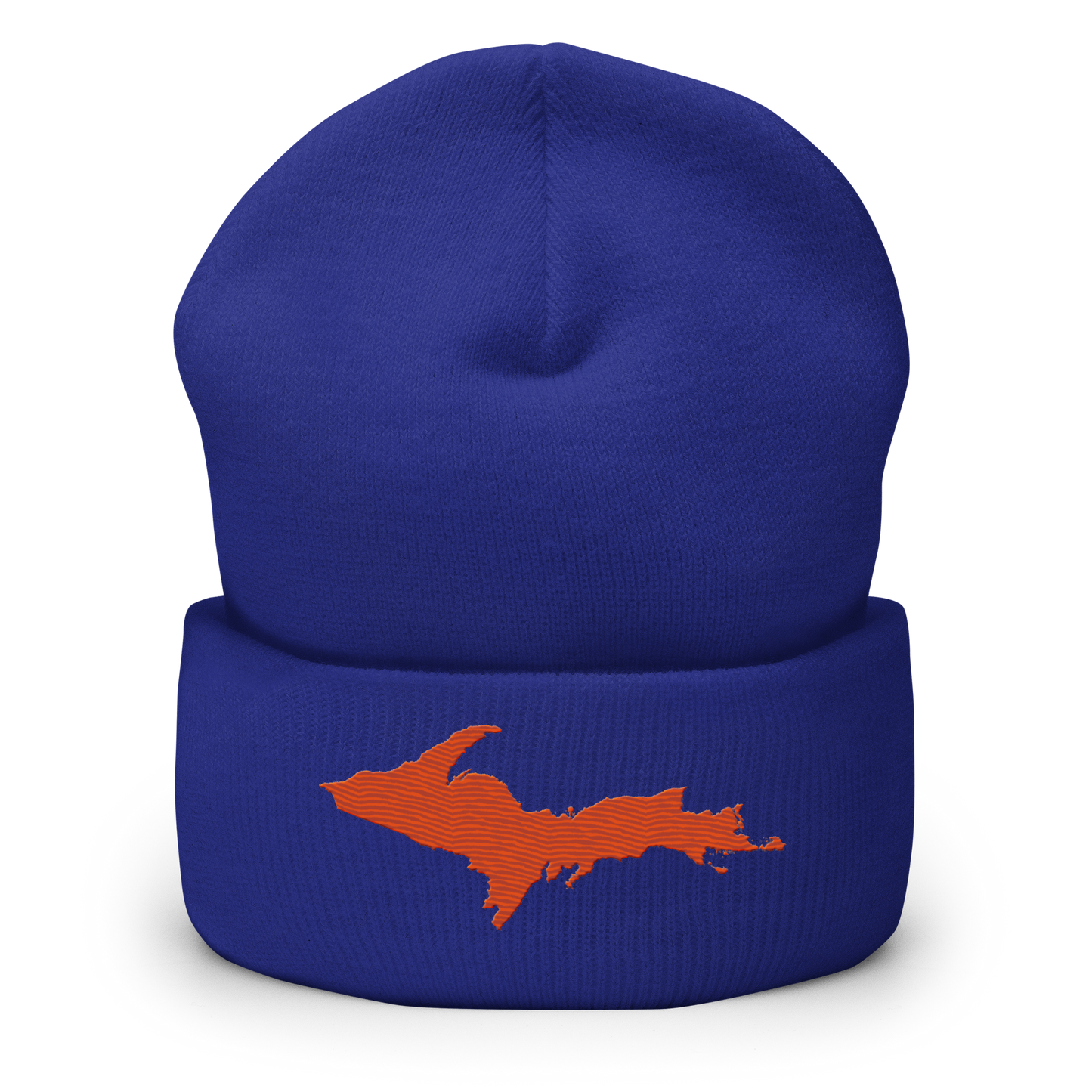 Upper Peninsula Cuffed Beanie | Maple Leaf Orange