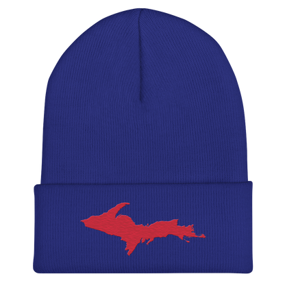 Upper Peninsula Cuffed Beanie | Lighthouse Red