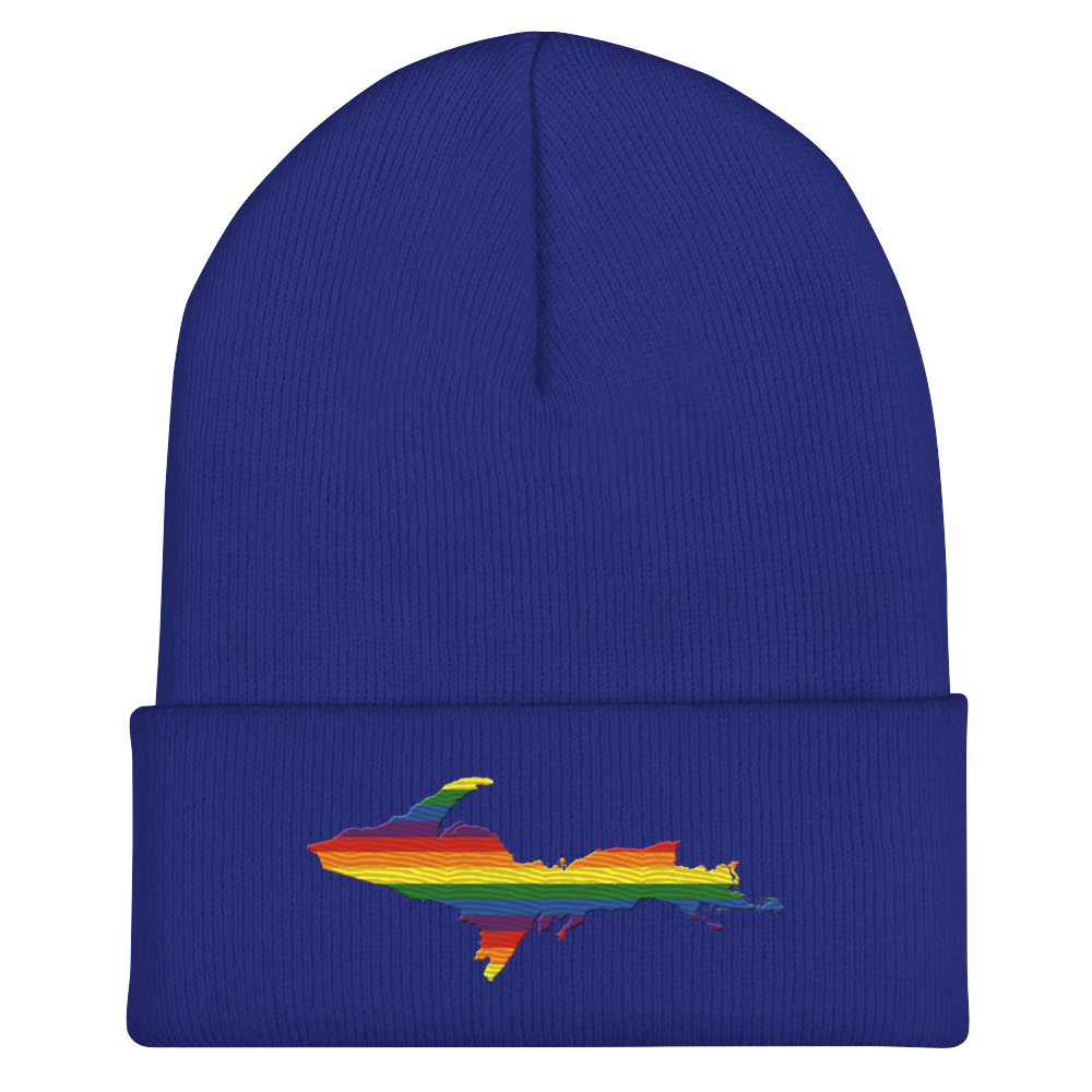 Upper Peninsula Cuffed Beanie | Rainbow Pride Edition