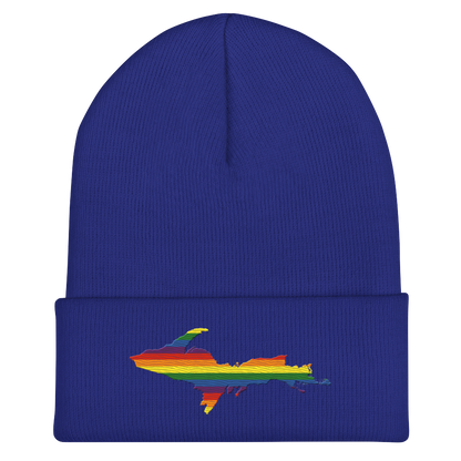 Upper Peninsula Cuffed Beanie | Rainbow Pride Edition