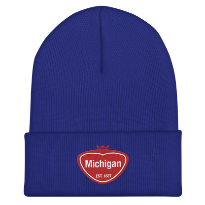 'Michigan' Cuffed Beanie | Local Sodapop Parody