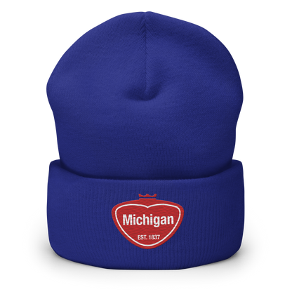 'Michigan' Cuffed Beanie | Local Sodapop Parody