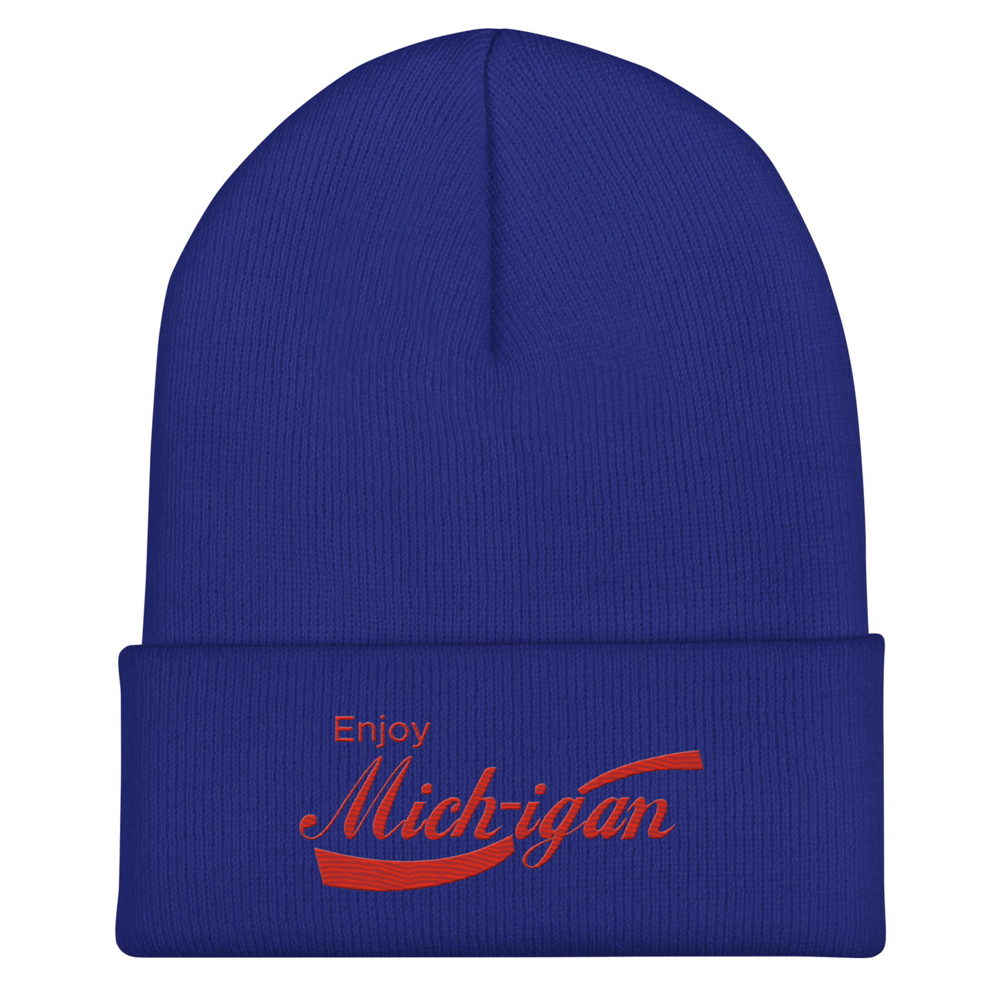 'Enjoy Michigan' Cuffed Beanie | Sodapop Parody