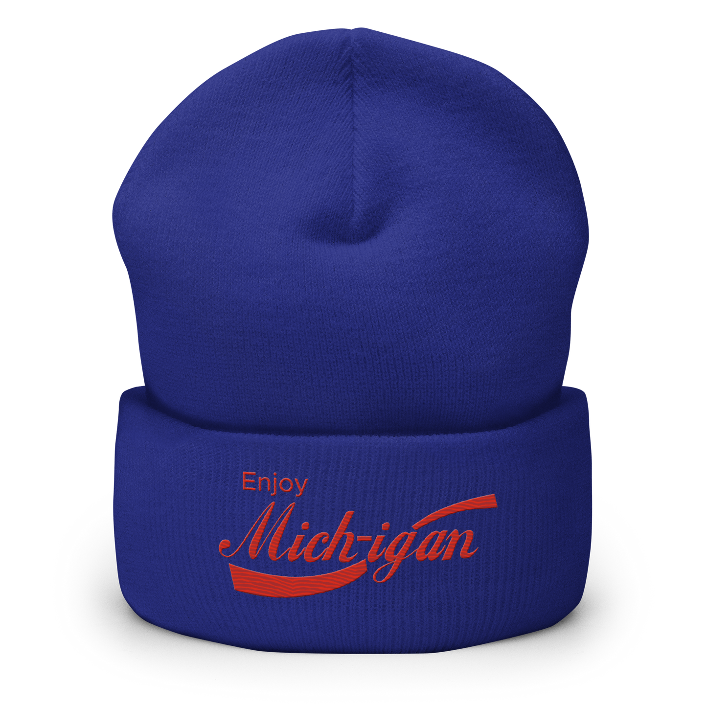 'Enjoy Michigan' Cuffed Beanie | Sodapop Parody