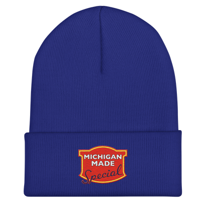 'Michigan Made' Cuffed Beanie | Potato Chip Parody