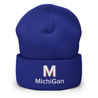 'Michigan' Cuffed Beanie | Social Media Parody