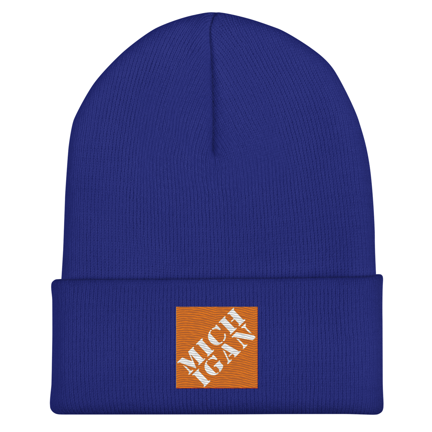 'Michigan' Cuffed Beanie | Construction Retail Parody