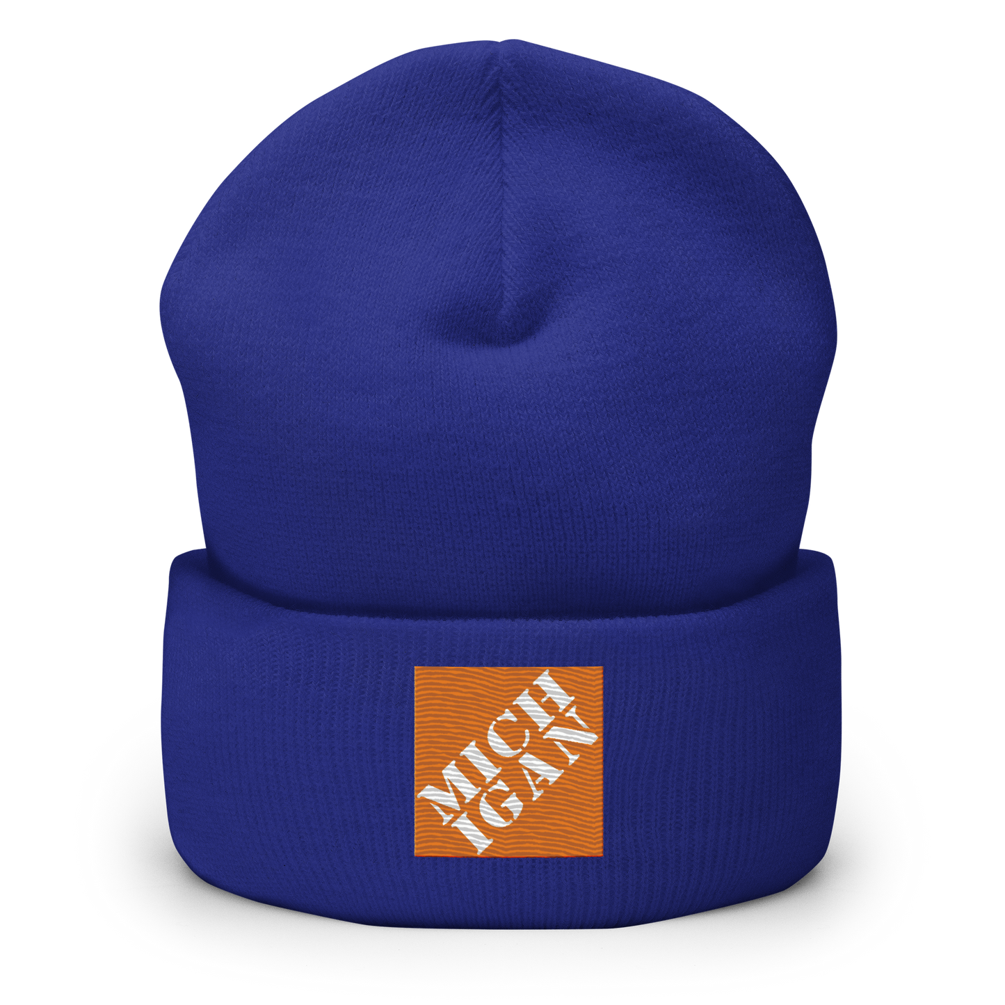 'Michigan' Cuffed Beanie | Construction Retail Parody