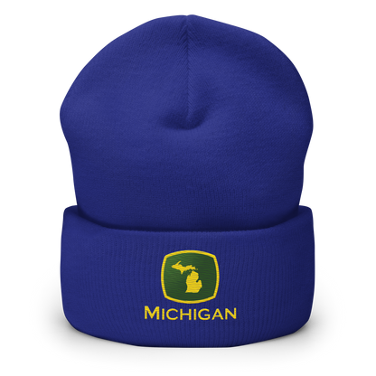 'Michigan' Cuffed Beanie | Tractor Parody