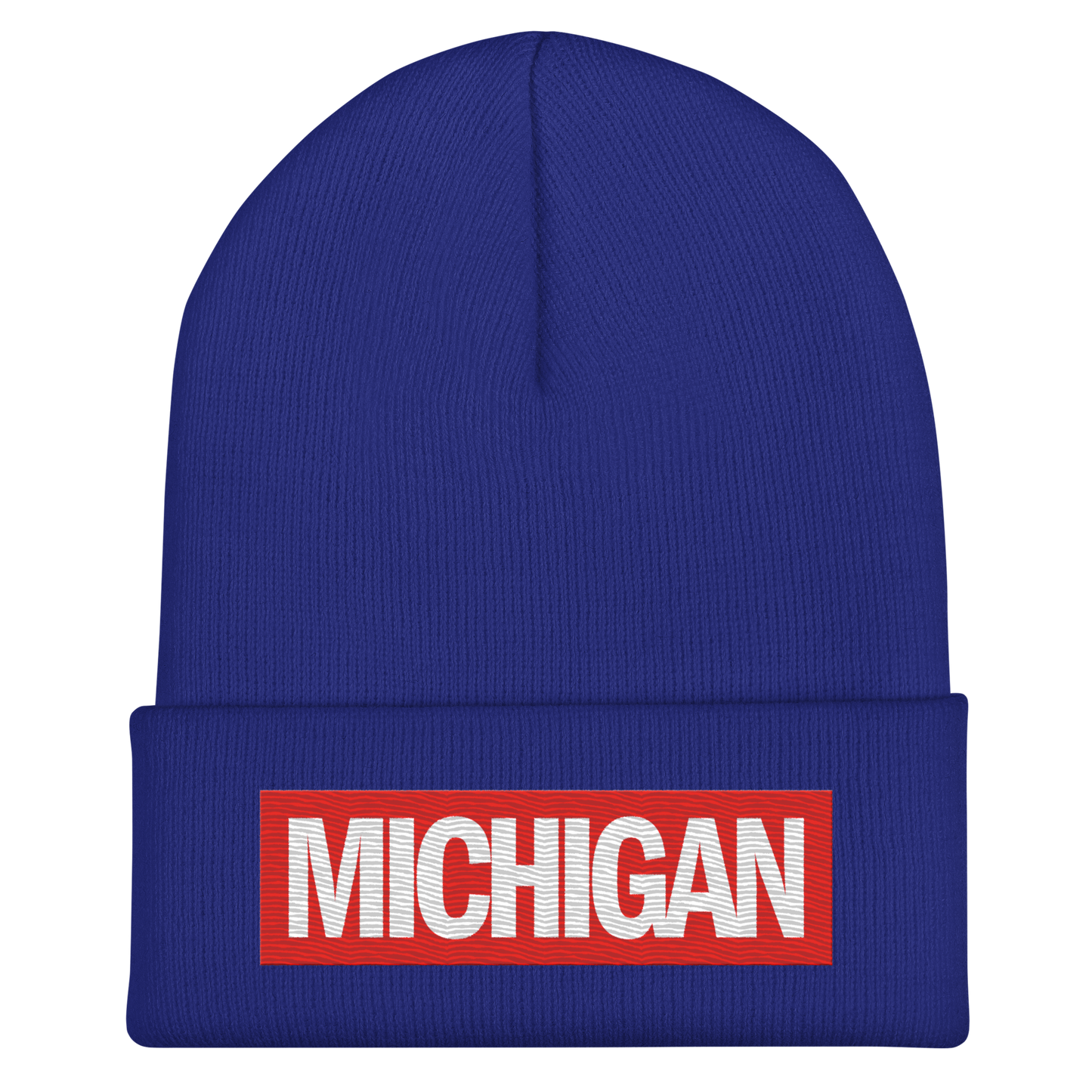 'Michigan' Cuffed Beanie | Superhero Factory Parody