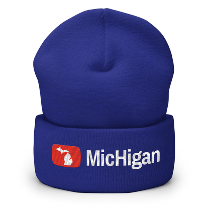 'Michigan' Cuffed Beanie | Video Sharing Parody