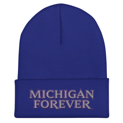 'Michigan Forever' Cuffed Beanie | African Cat Parody