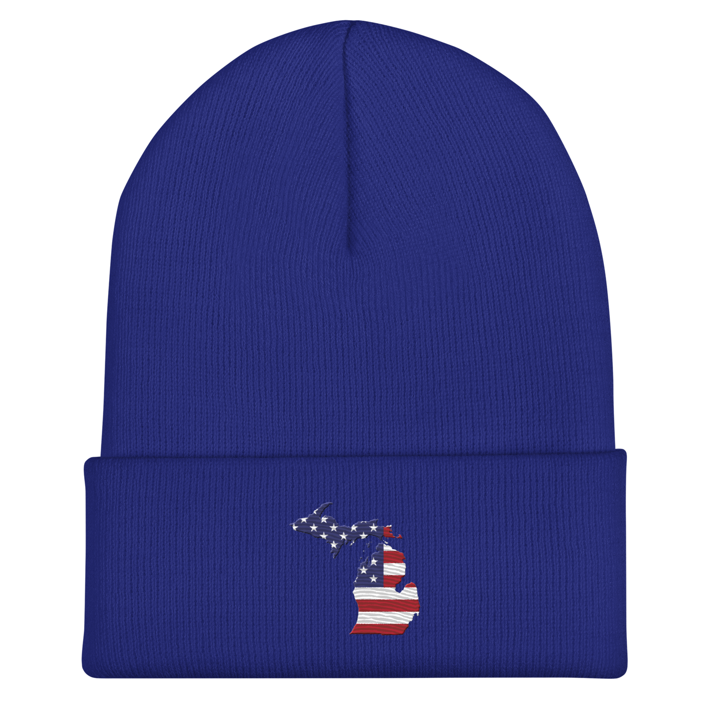 Michigan Cuffed Beanie | Patriotic Outline