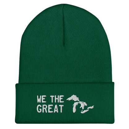 Great Lakes 'We the Great' Cuffed Beanie (White)