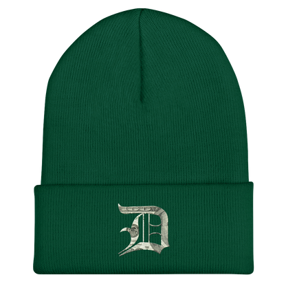 Detroit 'Old English D' Cuffed Beanie (Benjamins Edition)