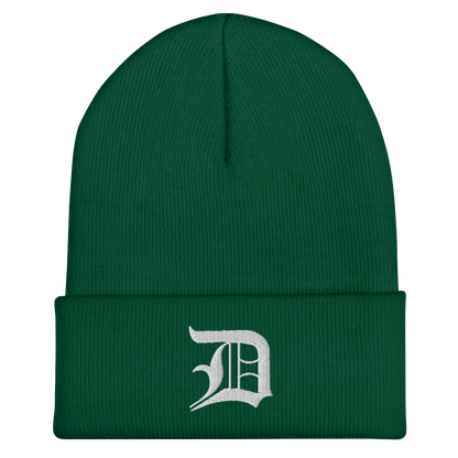 Detroit 'Old English D' Cuffed Beanie