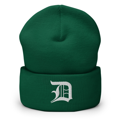 Detroit 'Old English D' Cuffed Beanie