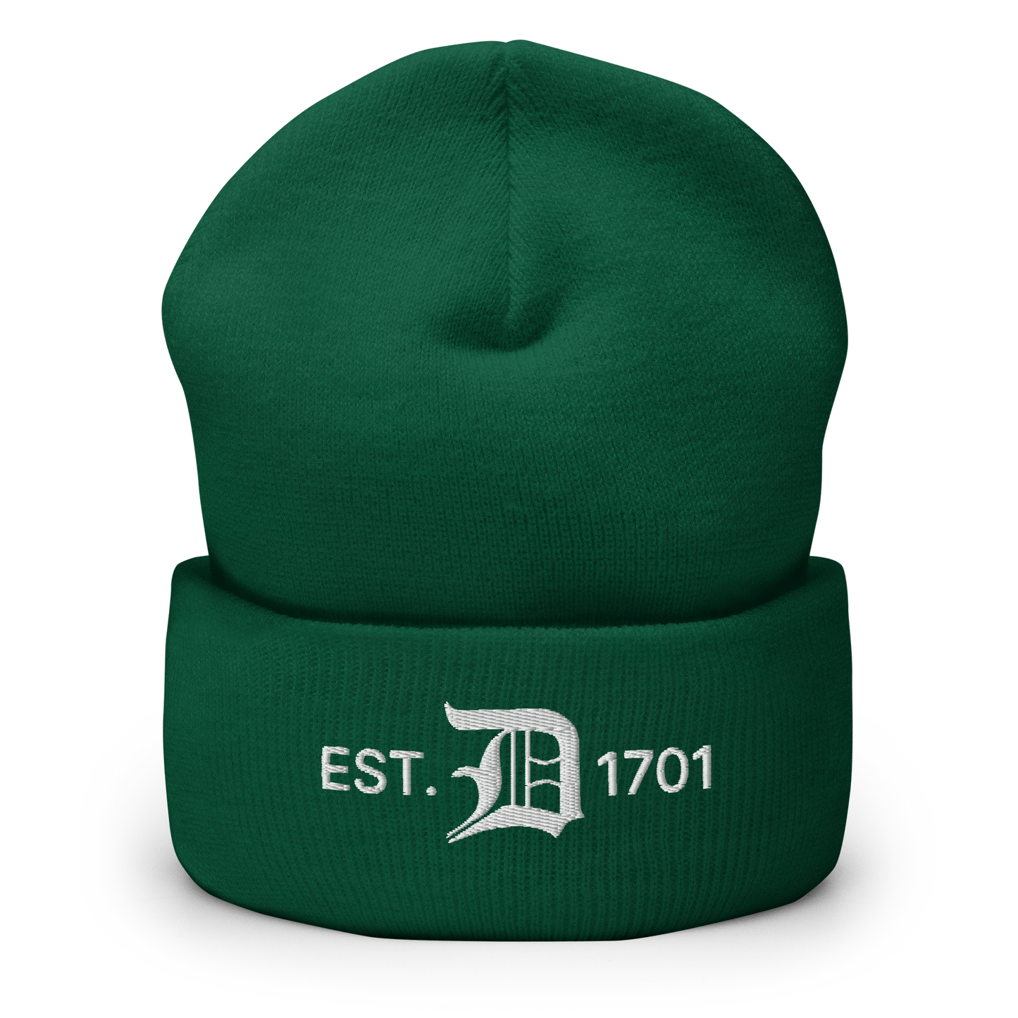 Detroit 'EST. 1701' Cuffed Beanie (w/ Old English 'D')