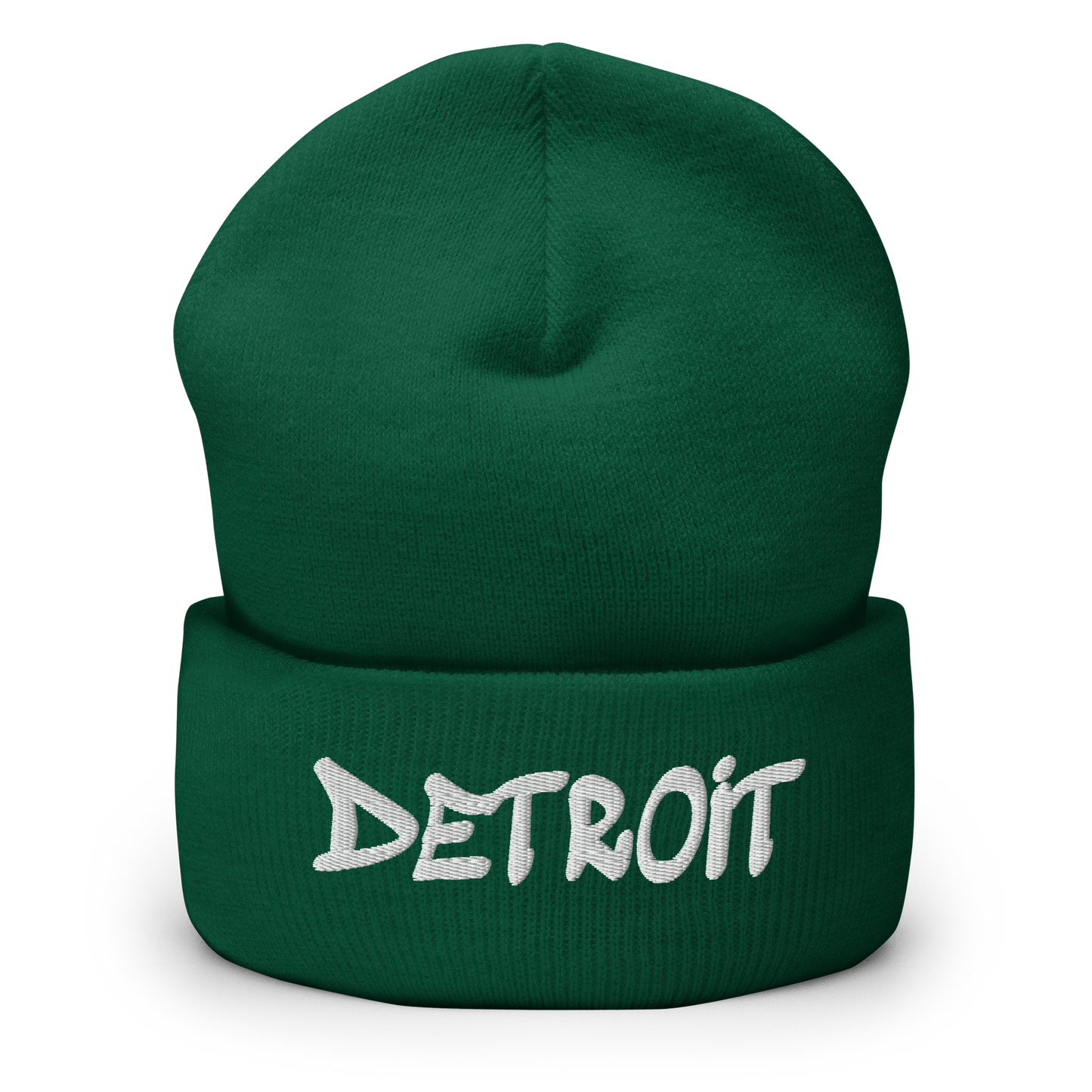 'Detroit' Cuffed Beanie (Tag Font)