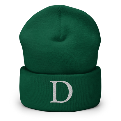 Detroit 'Old French D' Cuffed Beanie (Platinum)