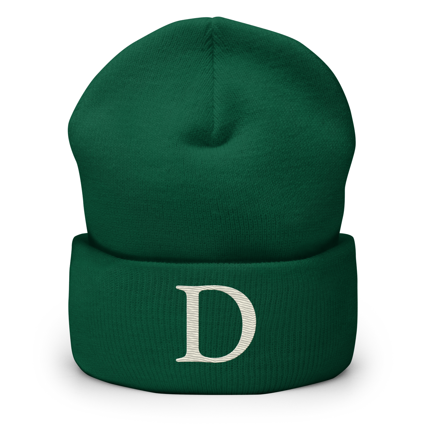 Detroit 'Old French D' Cuffed Beanie (Ivory White)