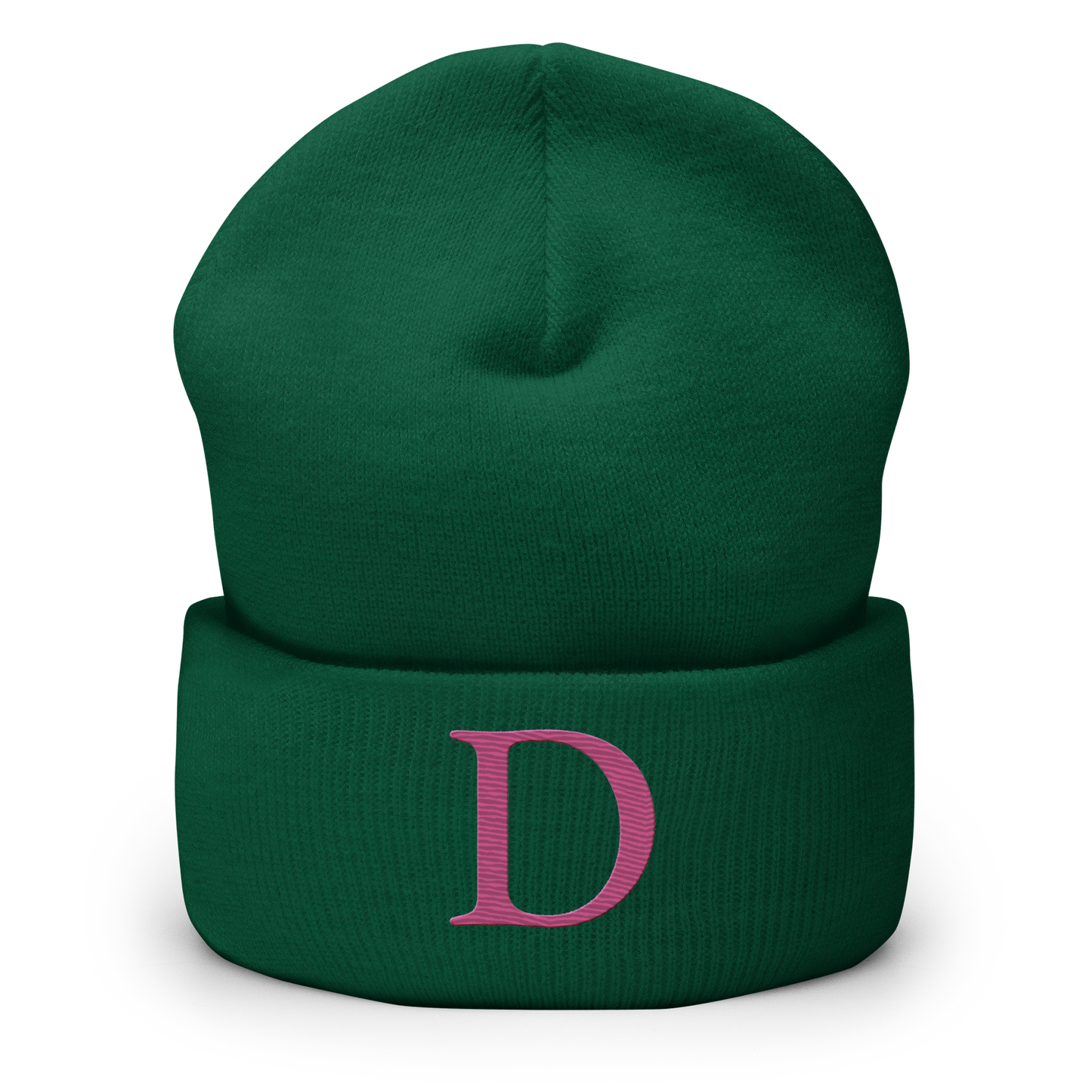 Detroit 'Old French D' Cuffed Beanie (Apple Blossom Pink)