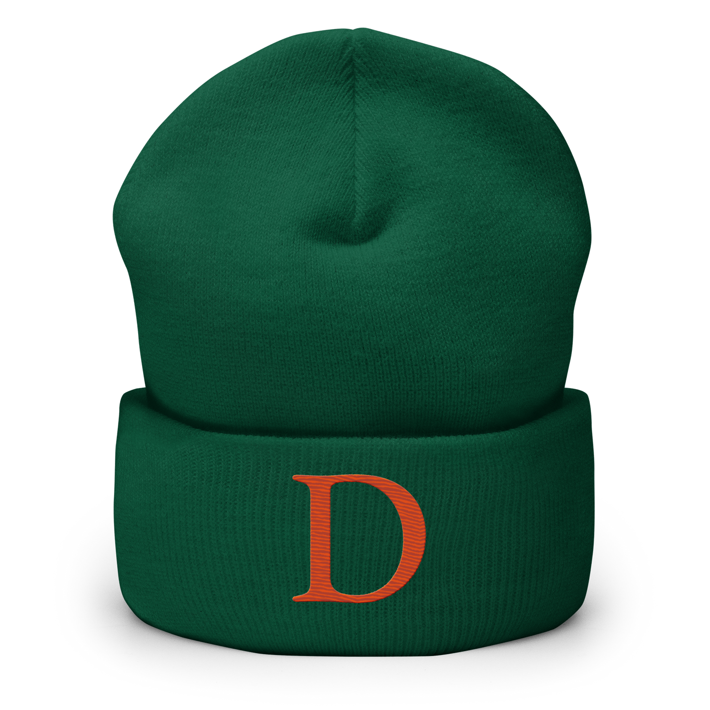 Detroit 'Old French D' Cuffed Beanie (Orange)