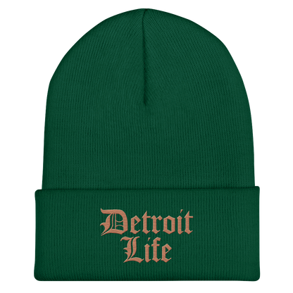 'Detroit Life' Cuffed Beanie | Copper