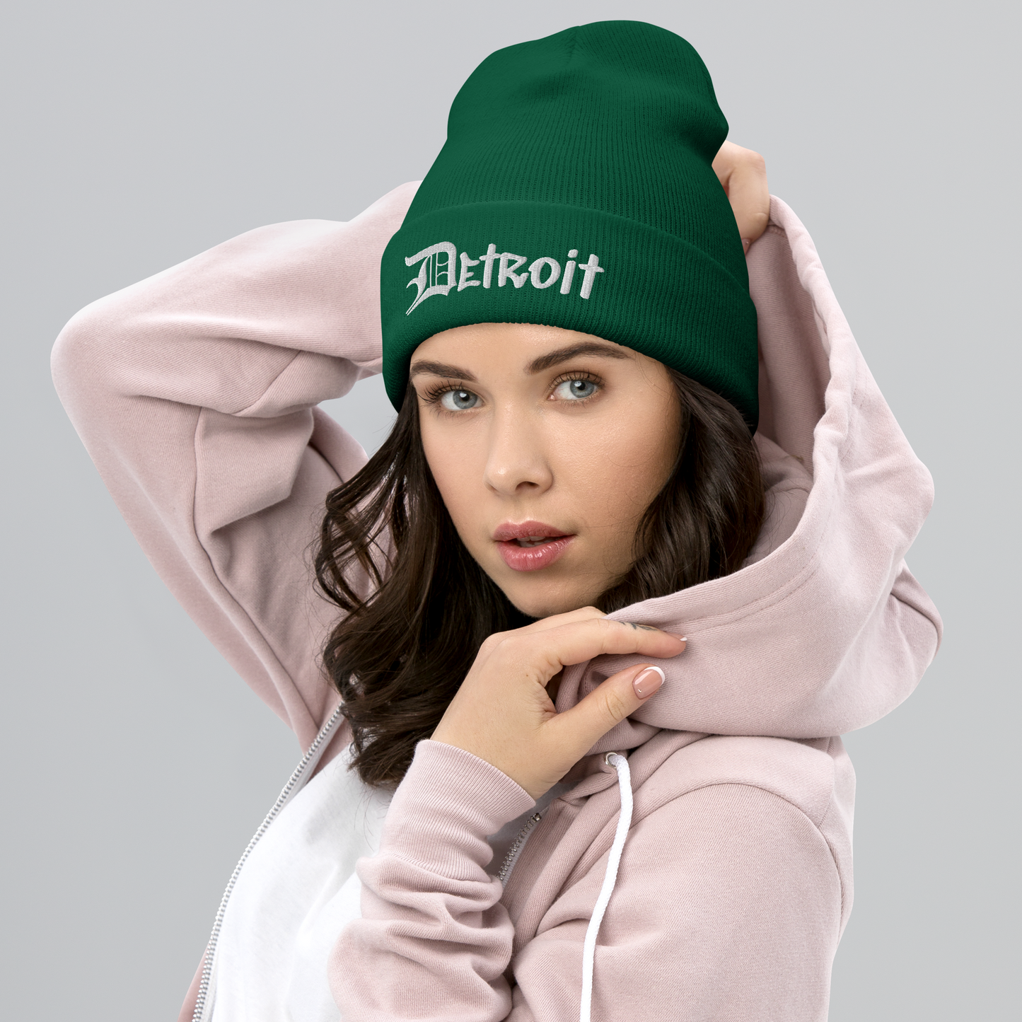 'Detroit' Cuffed Beanie (OED Tag Font)