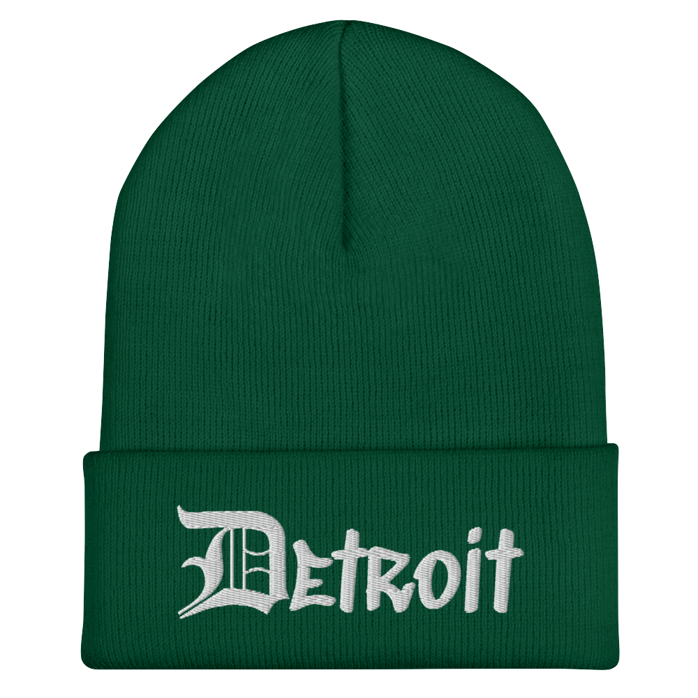 'Detroit' Cuffed Beanie (OED Tag Font)