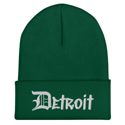 'Detroit' Cuffed Beanie (OED Tag Font)