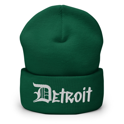 'Detroit' Cuffed Beanie (OED Tag Font)