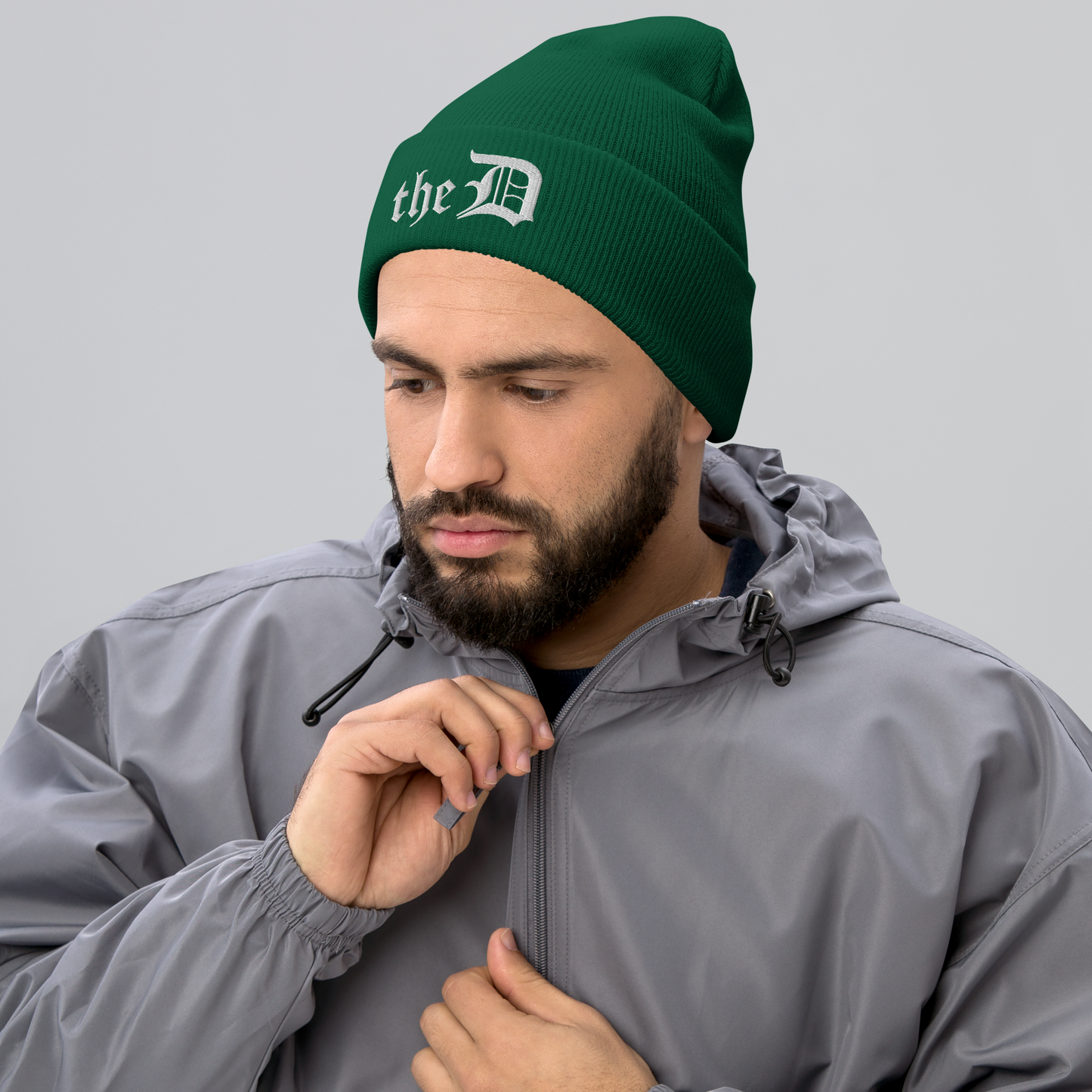 Detroit 'The D' Cuffed Beanie